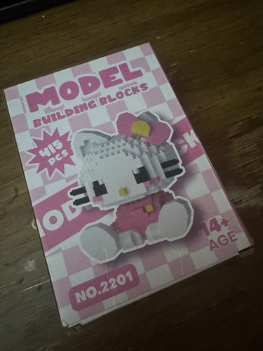 Hello kitty bricks - kitty, pink
